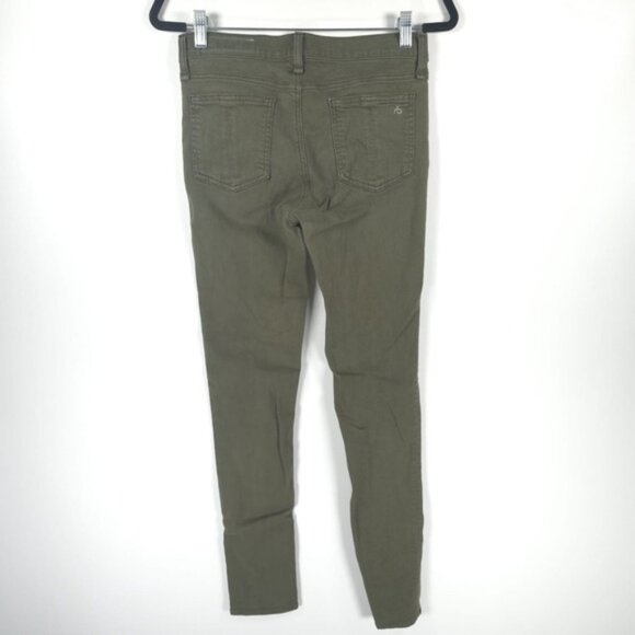 rag & bone / JEAN‎ Skinny DIST ARMY W16020337DAR Size 28 - Picture 4 of 13